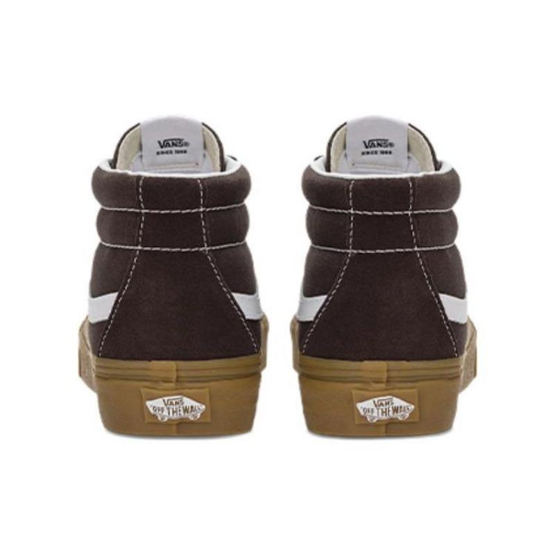 Vans Sk8 Mid Lässige Unisex Skateschuhe Schwarz Braun VN0A391FCHC