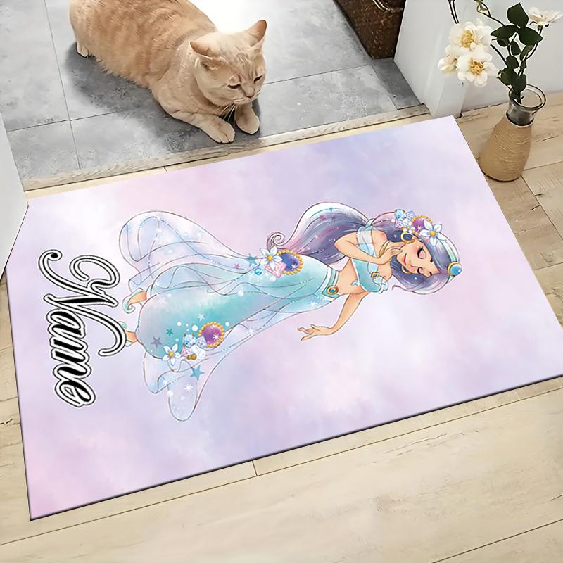 Custom Name Tinkerbell's Magical Night Carpet Rug Customizable Soft Washable Anti-Slip Home Living Room Sofa Mats Personalized Rug. 0909356