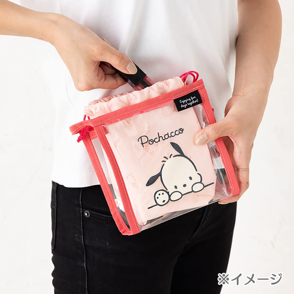 Sanrio Pochacco Drawstring Clear Pouch 340553 (Simple Design)