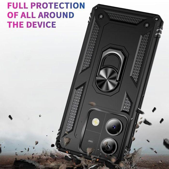 Skyddsskal - E.F.CONNECTION - För Xiaomi Redmi Note 14 5G - Stöttåligt - Reptåligt - Hårt - Svart