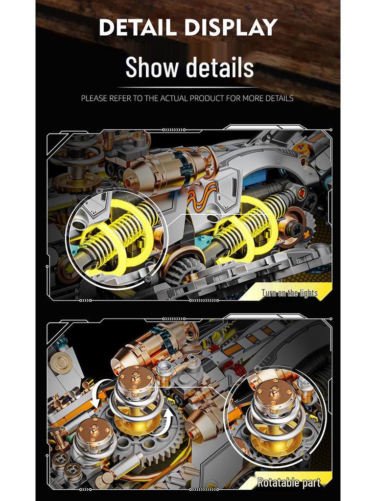 Lego-Compatible Electric Mechanical Whale Building Kit - Challenging DIY Animal Model Toy for Boys