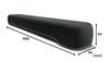 Yamaha Compact Soundbar SR-C20A, 60cm Wide, PC Gaming Speaker, Bluetooth Compatible, for TVs, Computers, and Smartphones, Black