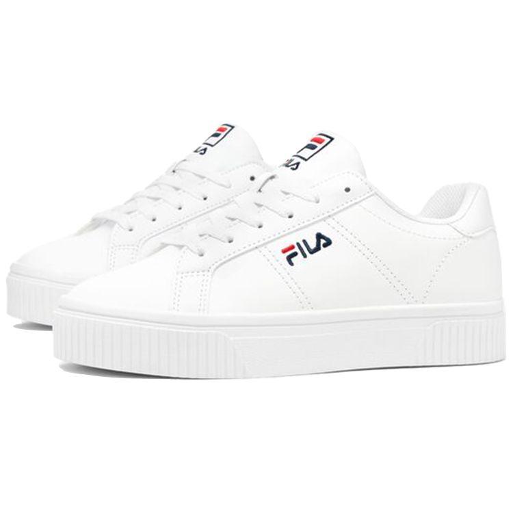 Fila Panache 19 Fabric Synthetic Leather Low Top Sneakers Women Sneakers White 5CM00772-125