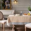 French Style Tablecloth Solid Color Coffee Dressing Table Cover Wedding Party Table Decoration Table Cloths for Dining Table