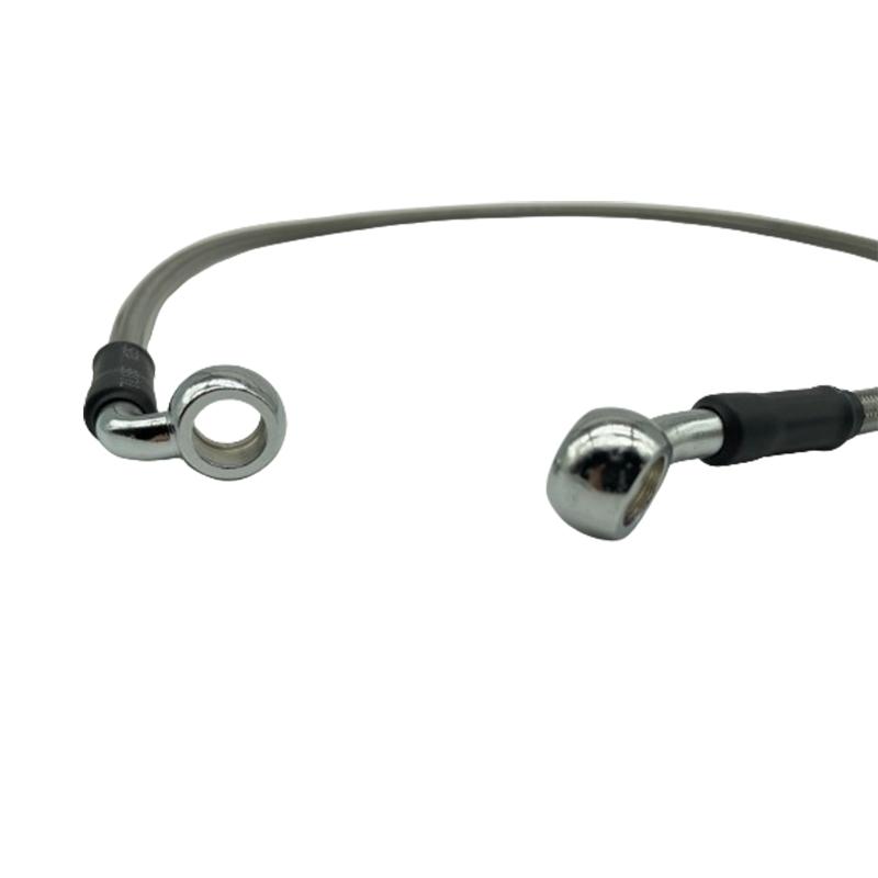 Silber 30cm bis 220cm 28°-90° 10mm Motorrad Hydraulisch Verstärkt Bremskupplung Öl Schlauch Kabel Leitung Rohr Für ATV Dirt Racing Bike