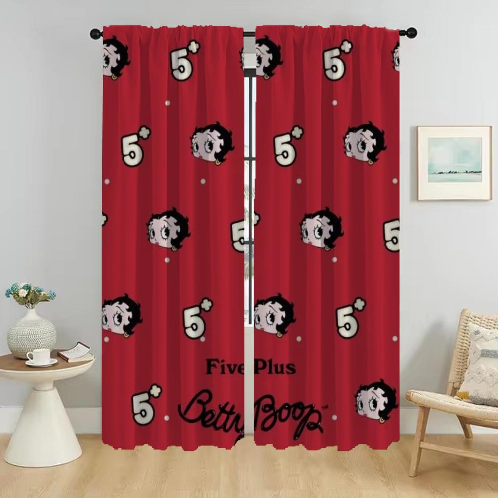 

Kitchen Curtains for Bedroom Bettyes Boopes Shades Blackout Curtain for Room 2 Panel Home Interior Curtains Partition Living W50xH70cmx2pcs-CL