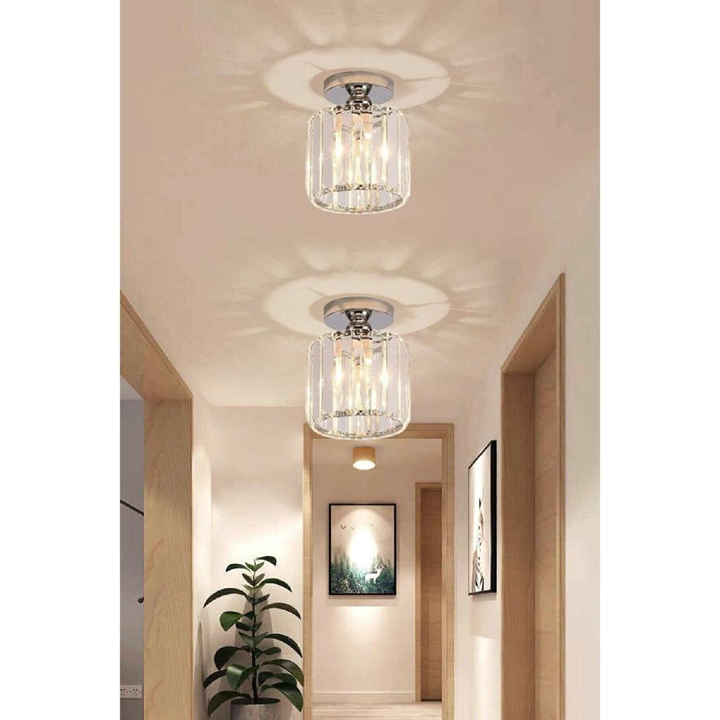 Kristallstein-Modell, moderner Einzel-Plafonier-Modell, Chrom-Kronleuchter