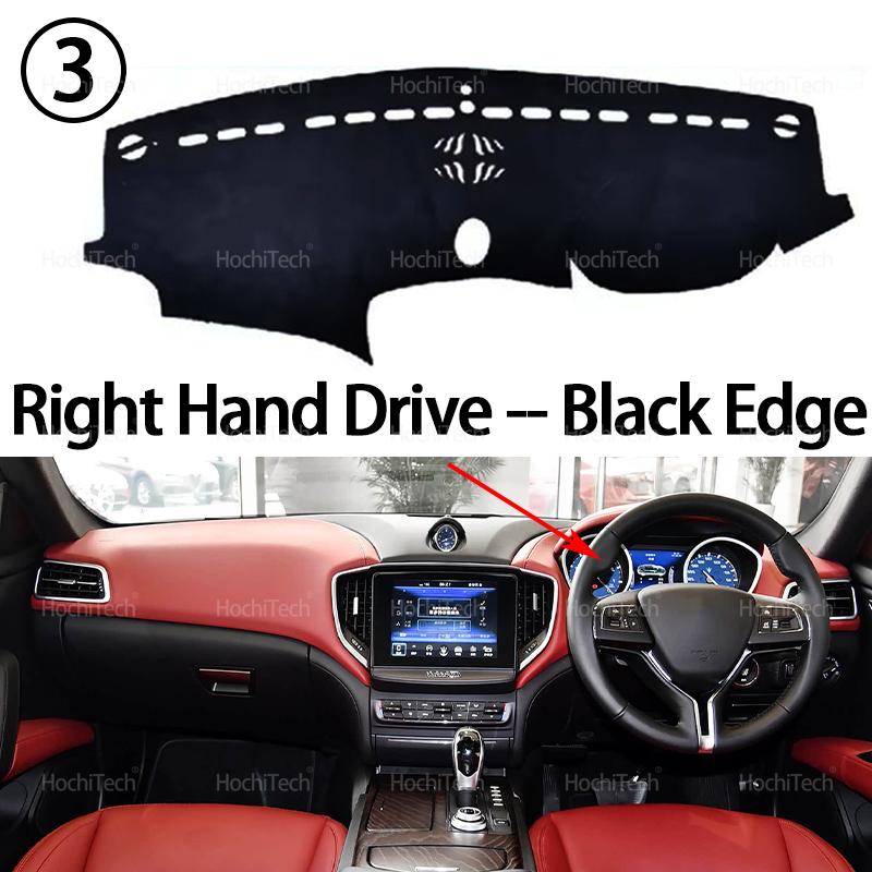 Car Dashboard Cover Avoid Light Pad Trument Platform Cover Mat Carpet For Maserati Ghibli M157 2014-2024 2016 2018