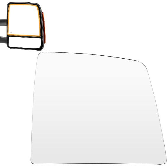 Towing Mirror Glass Fitss 1999-2018 For Chevy Silverado For GMC Sierra 1988-1998 For Chevy/For GMC C1500/K1500 Non-Heated Right Side Lower onvex