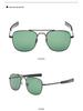 New Stylish European & American AO Men's Metal Square Frame Sunglasses