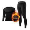 Men's Fitness Wear Set: Autumn/Winter Plus Velvet Compression Suit with Long Pants for Running, Training, and Gym.