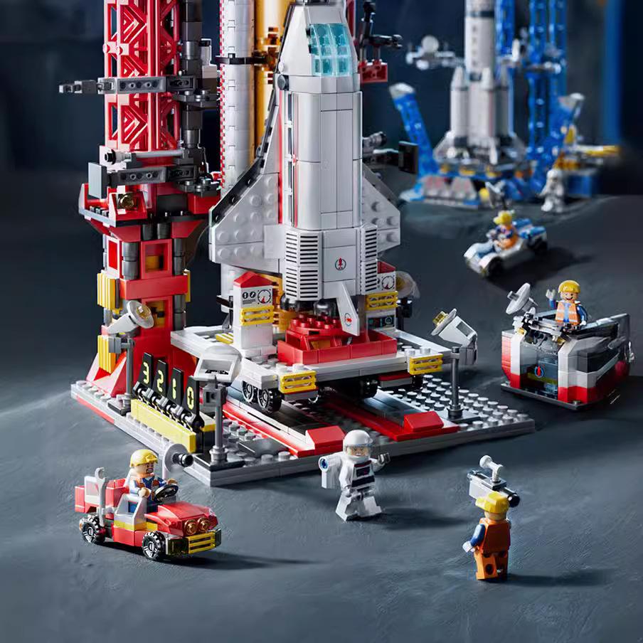 Lele Brothers Space Shuttle Rocket Building Blocks Model - Children's Gift