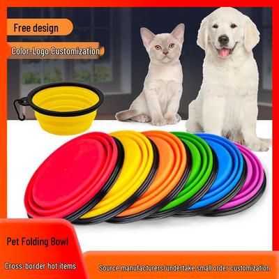 Gamelle pliable portable en silicone pour animaux de compagnie: Ustensile Multifonctionnelle d'Extérieur pour Eau et Nourriture pour Chiens