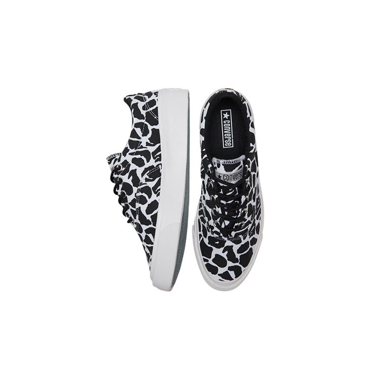 Converse Skidgrip Comfortable Trendy Low Top Canvas Shoes Unisex Sneakers Black Gray 171335C