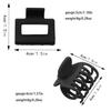 4cm Milk Coffee Hair Claw Clip - Frosted Small Shark Clip for Women's Updos