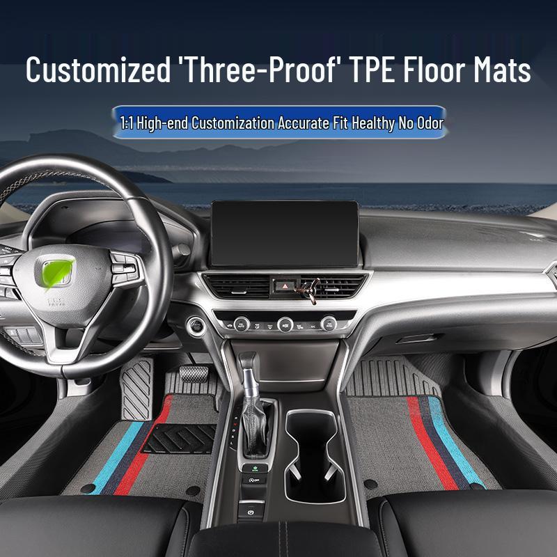 Nissan Teana Door Sill and Car Floor Mats Set: Fits 13 Models (2016-2018)