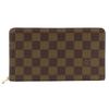 Portonet Zip Purse N61728 Zip Around Brown Damier Canvas Unisex Used