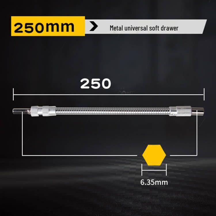 Rechargeable Electric Drill and Screwdriver with Soft Shaft and Universal Adapter