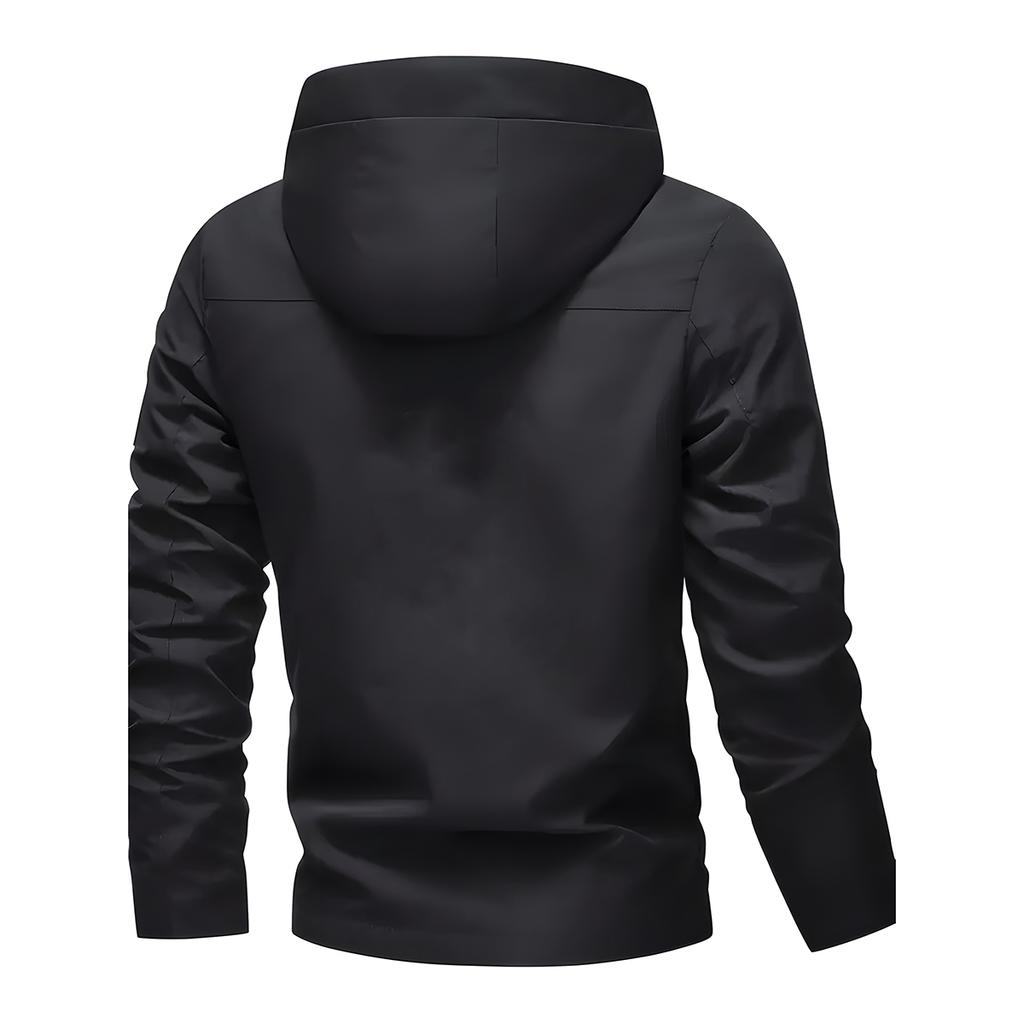 Spring and Autumn Men's Jackets Hooded Windbreaker Outdoor Loose Breathable Casual Top Outdoor Jacket Thin Coat