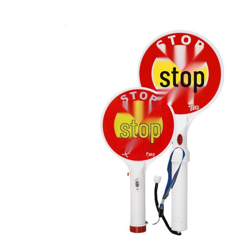  Rechargeable Flashing Traffic Control Stick - Outdoor Warning & Night Glow Handheld Light