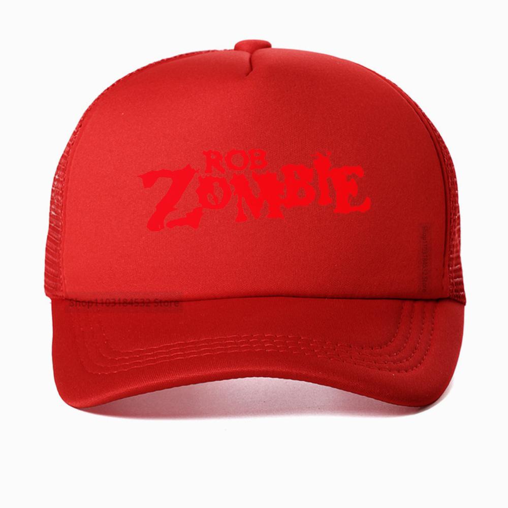 

Rob Zombie Printed Caps for Unisex Women Trucker Hat outdoor casual sport Adjustable mesh Baseball Cap Breathable snapback hats Adjustable