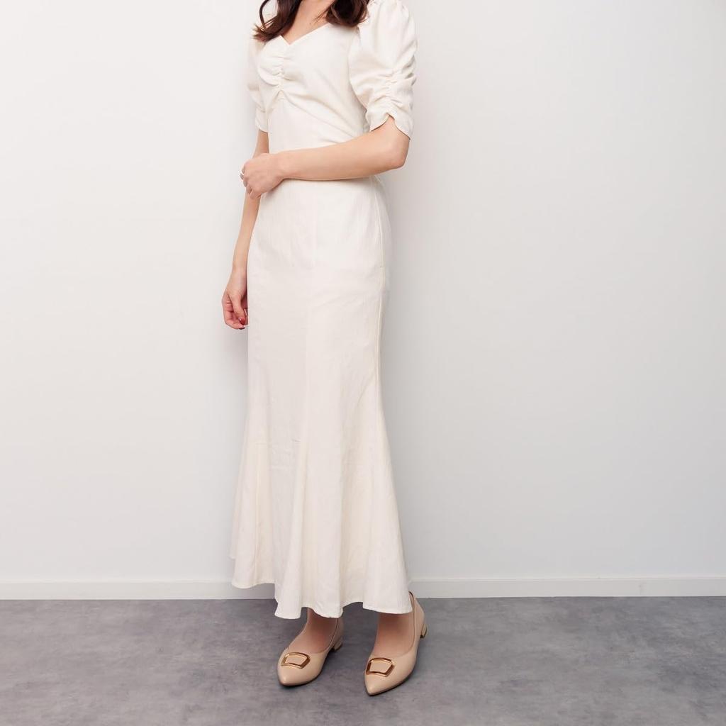 Himiko (Himiko) HIMIKO / Buckle Design Low Heel Pumps / 631151 Beige 220