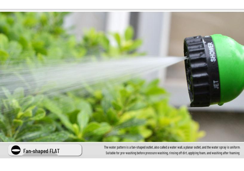 Multifunctional Plastic Garden Sprinkler Gun: Flower, Vegetable Watering & Car Wash Nozzle