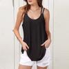 Vest Fashion Casual Lace Up Wavy Sleeveless Pullover