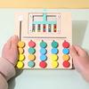 Montessori Toy Color Matching Learning Toys Educational Color Matching Puzzle Board Wooden Enlightenment for Kids Toddlers