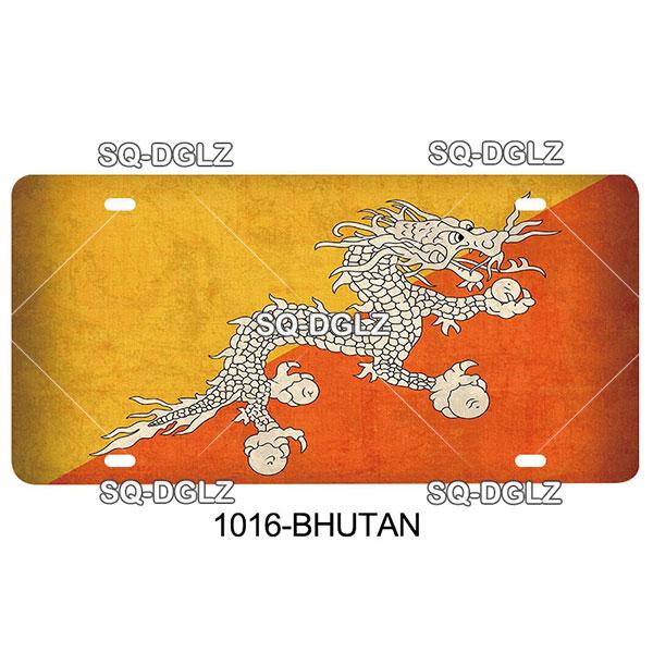 [SQ-DGLZ] A-B City License Plate Metal Sign Vintage Plaque Tin Sign Wall Decor For Bar Country Flag Poland/Brazil/Australia