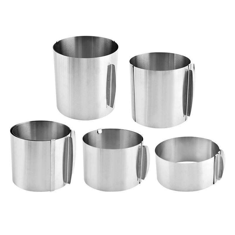 6-12 IN Adjustable Round Pastry Ring Mold for Making Chocolate Mousse Cheese Cake Jelly Baking Tools with Scale Easy To Clean