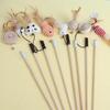 Cat Toy Cat Teaser Stick Handmade Cotton And Linen Woven Wooden Pole Cat Teaser Stick Cute Simulation Mouse Cat Interactive Toy
