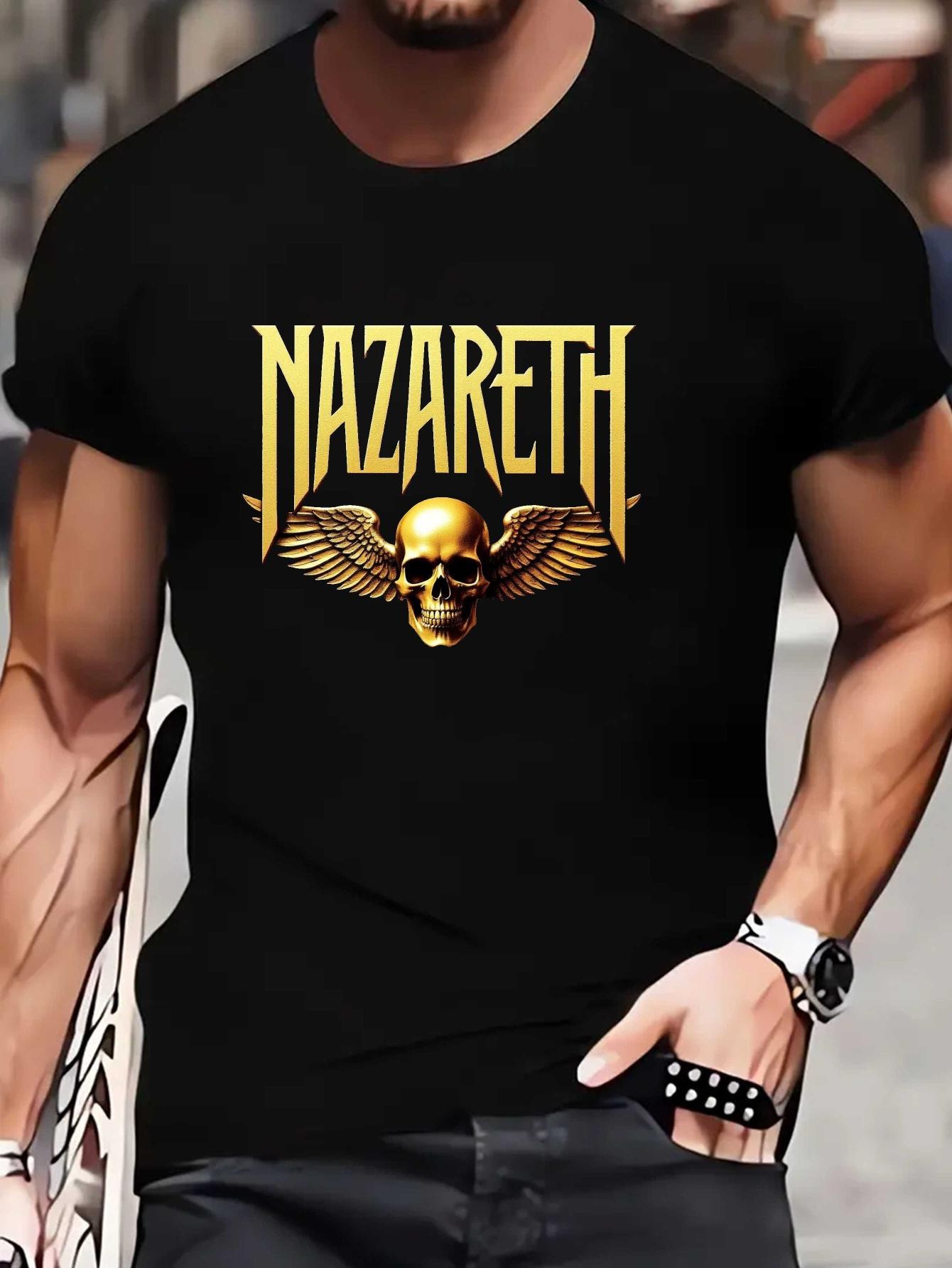 NAZARETH Graphic T-shirt - White Cotton Blend XL