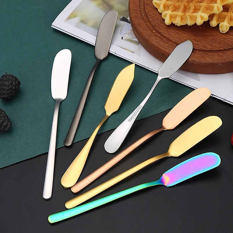 Stainless Steel Butter Cheese Dessert Jam Table-knife Spreaders Breakfast Cutlery Tool Tableware Kitchen Supplies 6