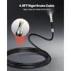 VEVOR Articulating Borescope Camera with Light, Two-Way Articulated Endoscope, 6.2mm Slim Lens, 4.3" IPS Screen, 8X Zoom