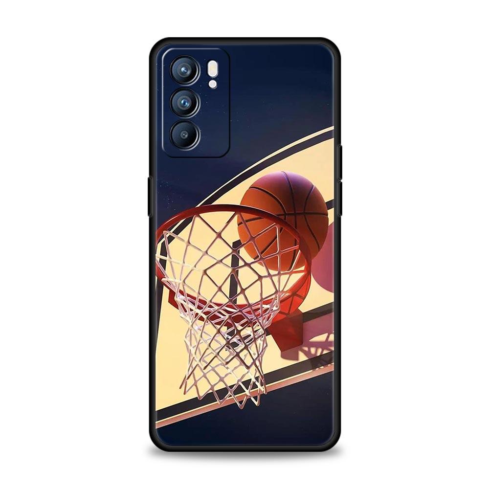 Basketball Basket Number Phone Case For OPPO Find X5 A54 A53 A52 A9 2020 A15 A95 A76 A74 A12 Reno7 SE Reno6 Pro Plus 5G Cover