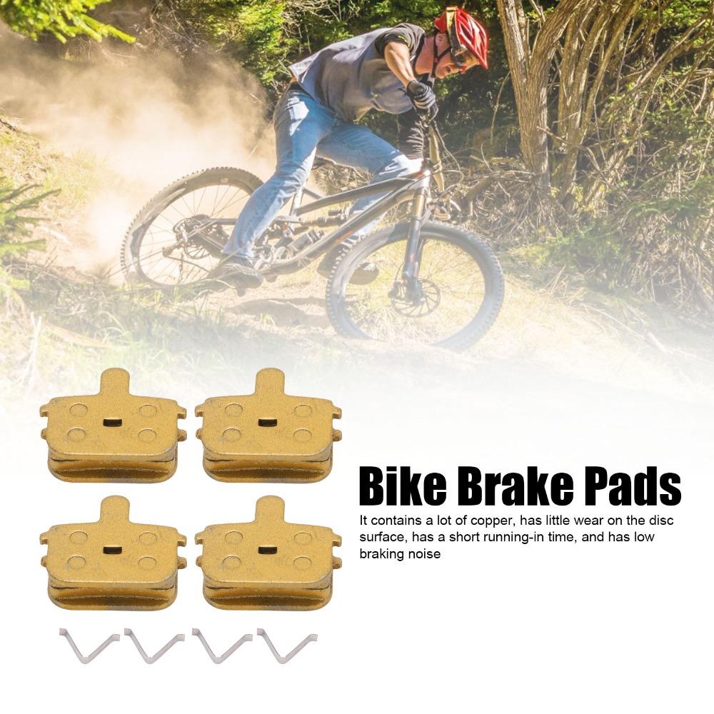 4 Sets Ketone-Based All Metal Bicycle Disc Brake Pads Electric Scooter Brake Pads Bike Accessories
