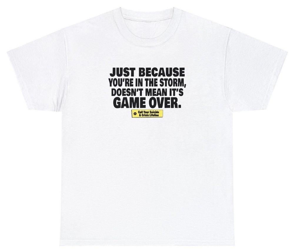 Выбрался из Бури Футболка Смешная Fortnite Геймер Вдохновляющая Цитата Мем Футболка Унисекс XL