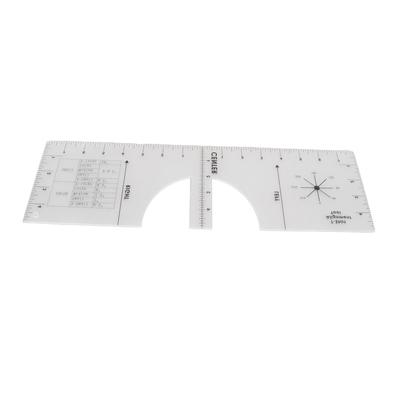 Righello per Magliette PVC Durevole Scala Accurata Leggero Facile da Usare Strumento di Allineamento per Magliette per