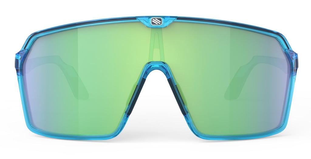 RUDY PROJECT Sports Sunglasses Spinshield Crystal Azzurro Frame Multilaser Green Lens SP724168-0000