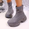 Fashion Autumn Women Flats Luxury Brand Crystal Ankle Boots Platform Casual Sport Shoes Comfortable Running Snow Boots Zapatos De Mujer