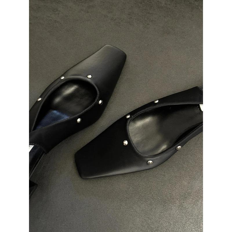 Fashion Designer Summer Cover Toe Women Sandals Fashion Party Dress Pumps Ladies Thick Heel Singbacks Mules Shoes