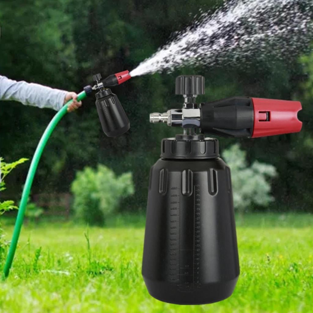 Professional Snow Foam Lance Washer Bottle 1000ml for Car Window Washing  transparent