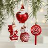 Mushroom Christmas Decoration Christmas Pendant Festive Christmas Tree Ornaments Santa Claus Xmas Decorations for Home Car Set