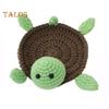 Knitted Turtle Coaster Adorable Crochet Cup Mats Heat-Resistant Absorbent Table Placemats Non-Slip Sheep Drink Coasters for Kitchen Office