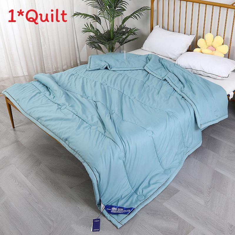 Color Solid Cotton Lightweight Duvet Quilt With Polyester Fill For Sleep Comfort
