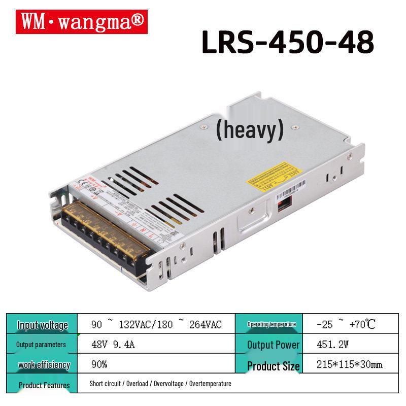 35W-450W Single Output Switching Power Supply: 5V/12V/15V/24V/36V/48V for 3D Printers