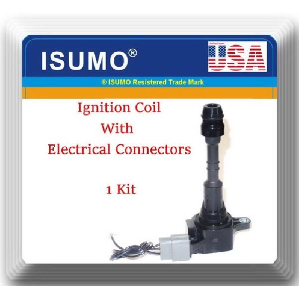 1 Kit Ignition Coil W/ Connectors Fits Infiniti Nissan V6 3.5L 4.0L 2001-
