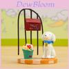 Small Fresh 3d Resin Cartoon Dog Planter With Creative Flower Basket For Home Decor