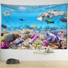 Deep Sea Fish And Coral Tapestry Wall Hanging Marine Animals Boho Bedroom Living Room Art Home Decor